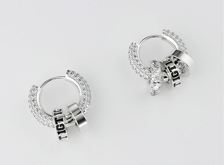Zircon earrings