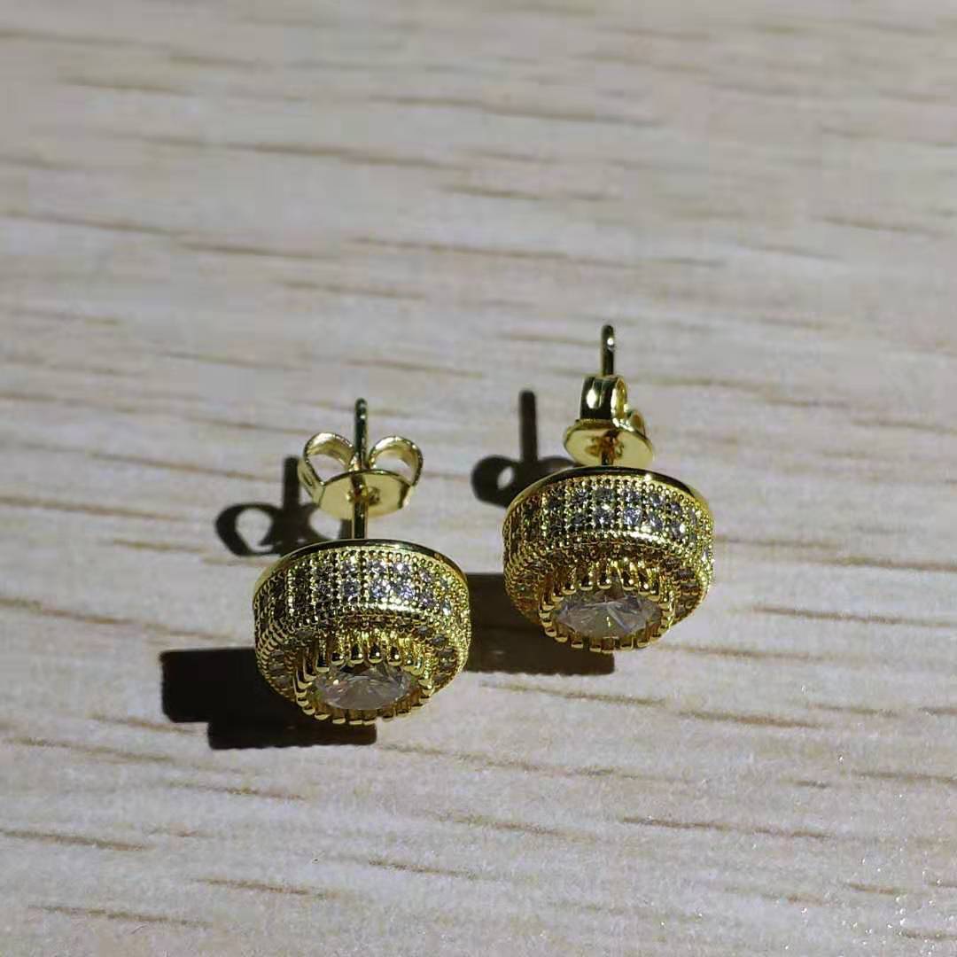 Full diamond earrings