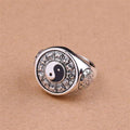 Yin Yang Zodiac Sterling Silver Ring