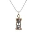 Vintage hourglass necklace