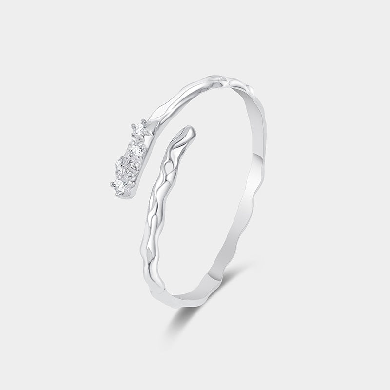 Diamond open bracelet