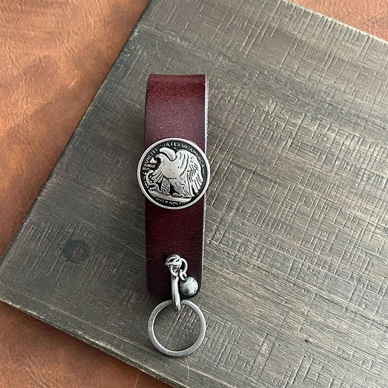 Cowhide pipe rack/keychain