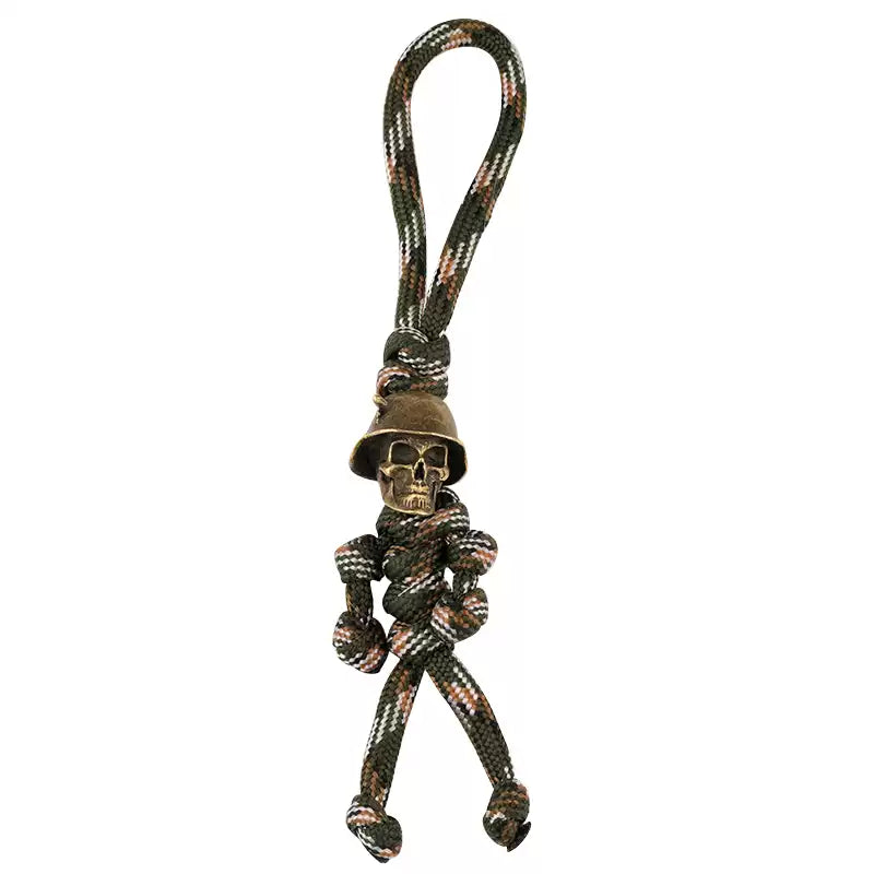 Soldier Skull Paracord Pendant