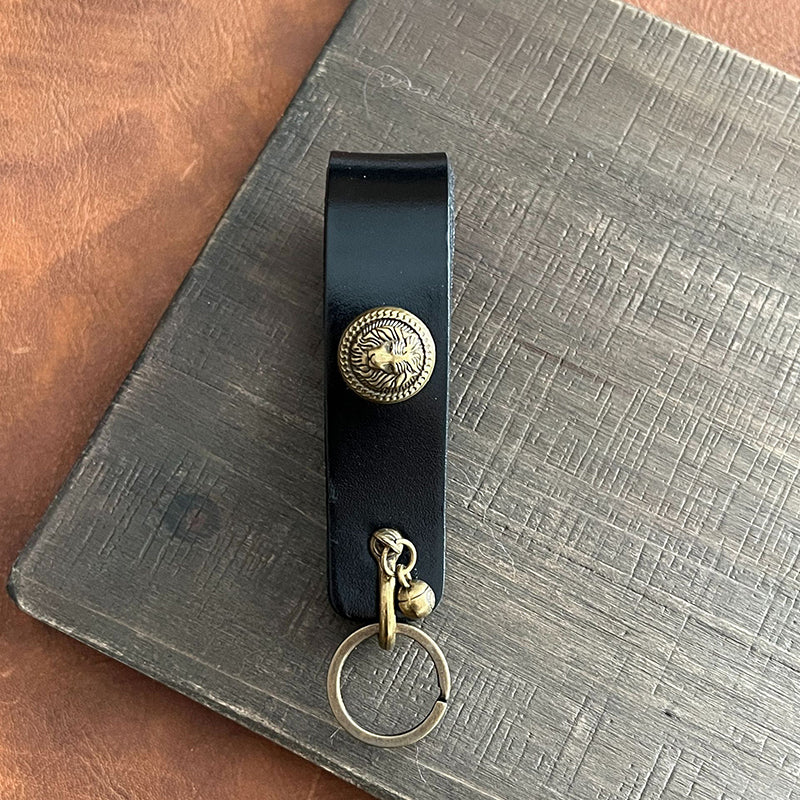 Cowhide pipe rack/keychain