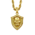Skull Shield Pendant Necklace