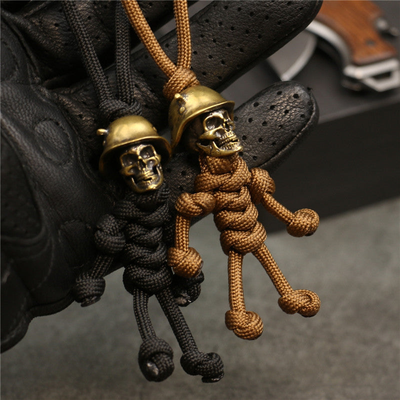 Soldier Skull Paracord Pendant