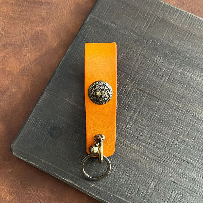 Cowhide pipe rack/keychain