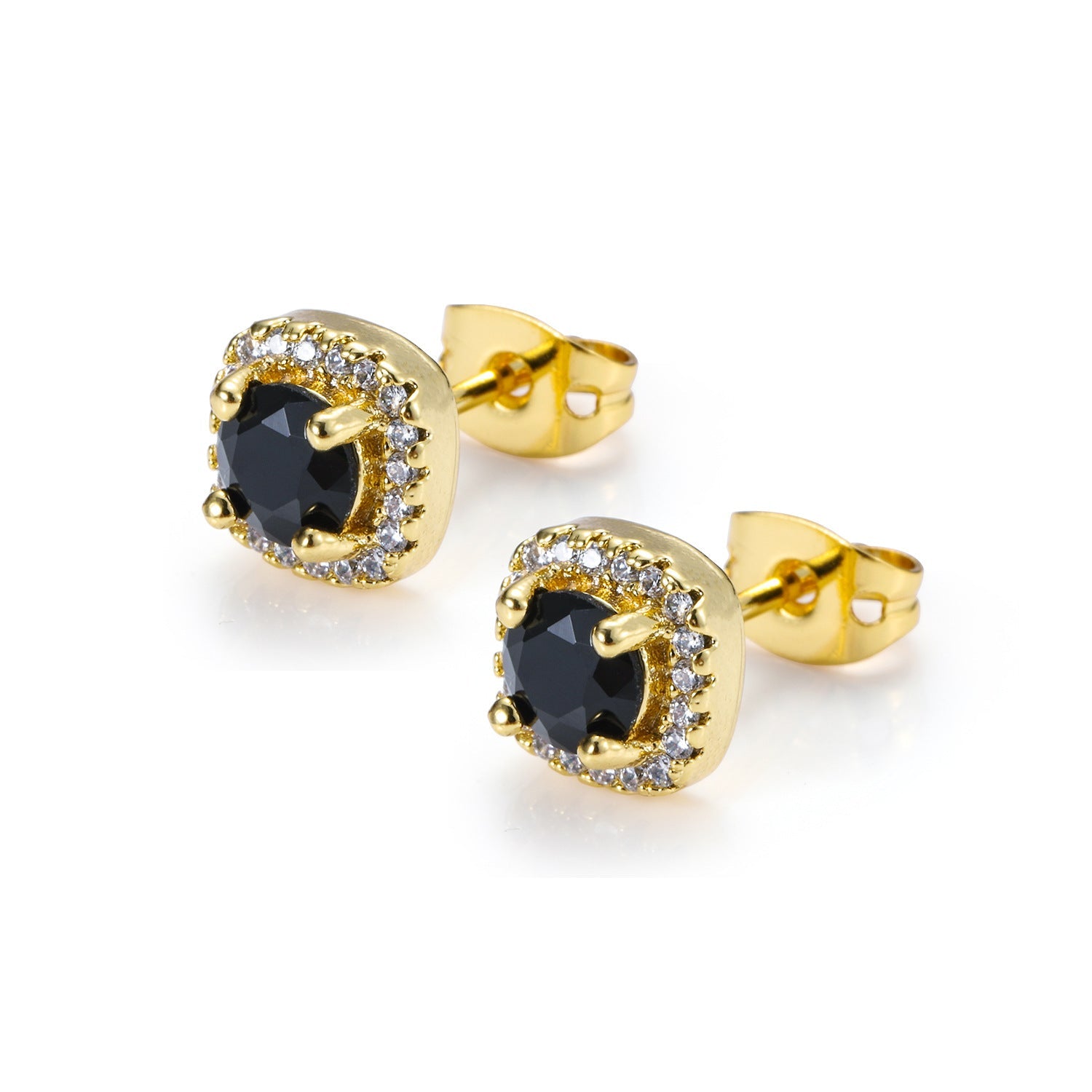 Super shiny zircon earrings