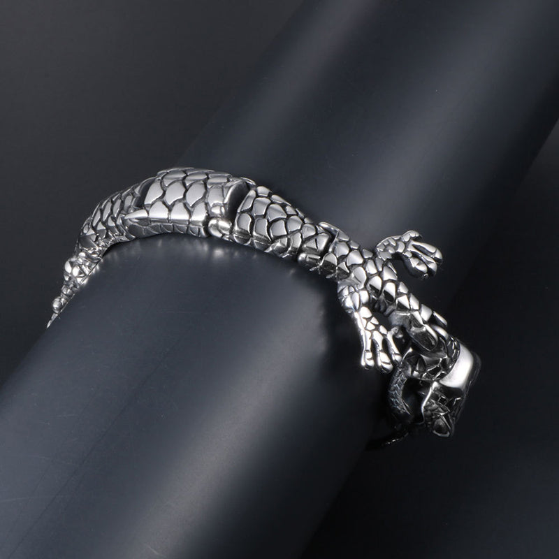 "Indomitable" crocodile bracelet