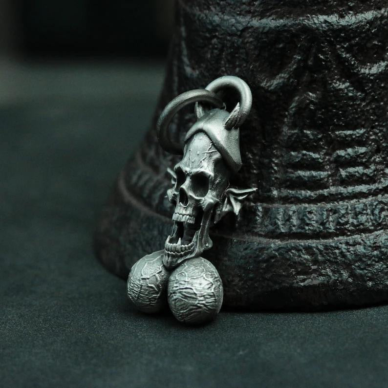 Mushroom Shape Skull Necklace