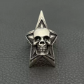 Giant Skull Pentagram Ring