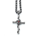 Rose Cross Necklace