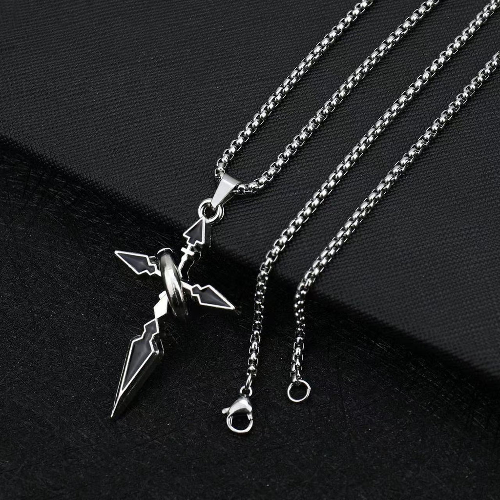 Ring Wrap Cross Necklace