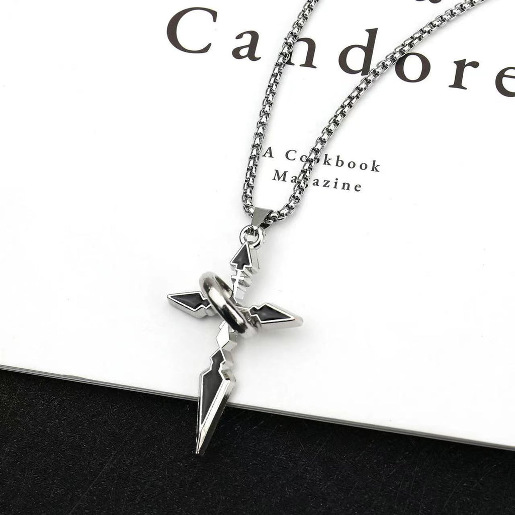 Ring Wrap Cross Necklace