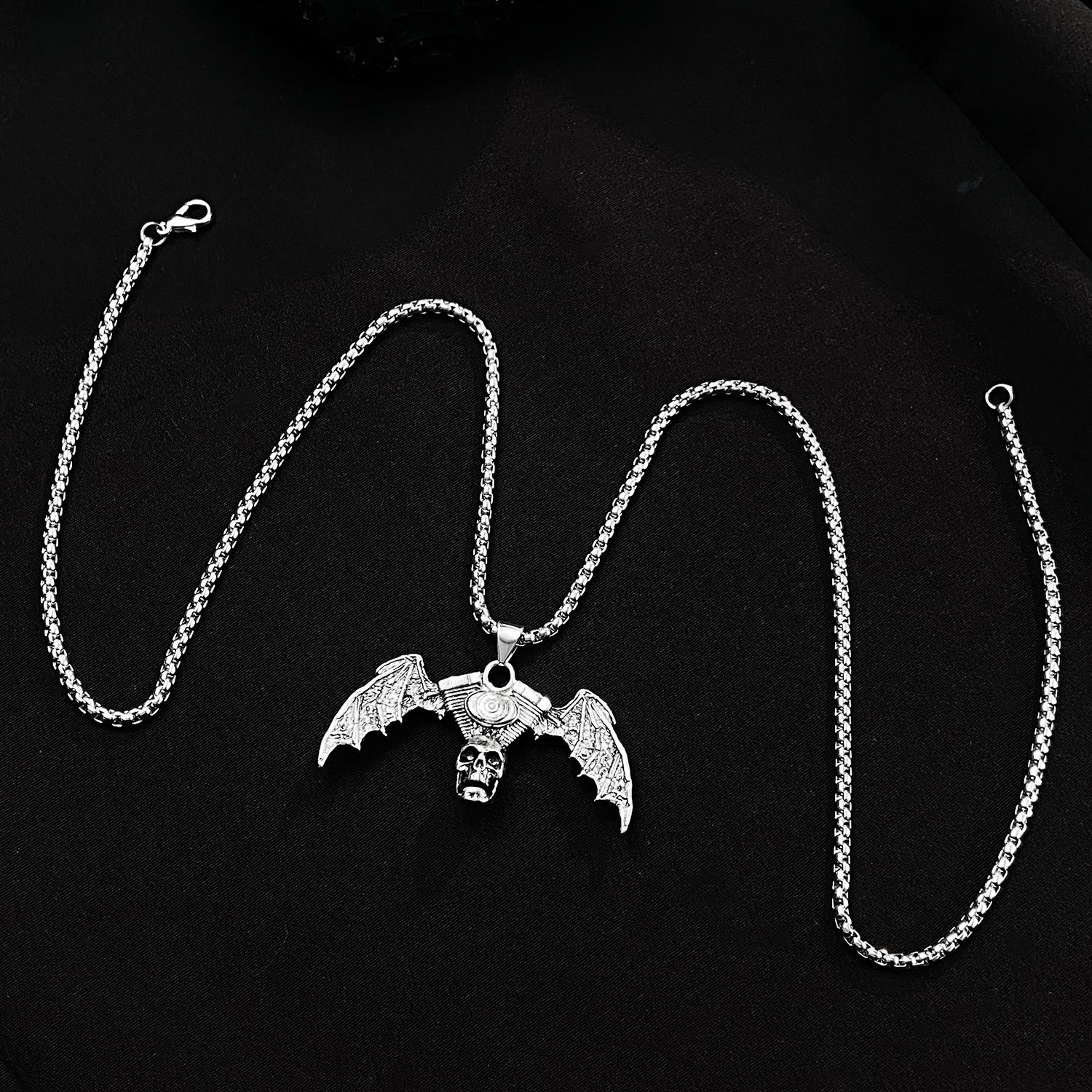 Vintage Dark Skull Necklace