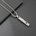 Fenrir wolf head whistle necklace