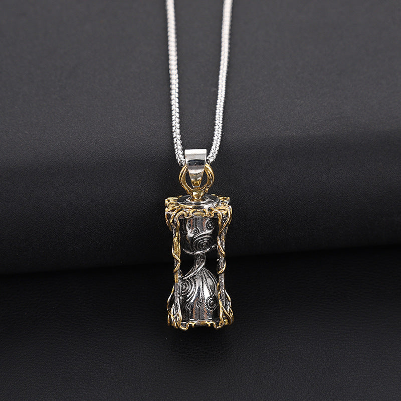 Vintage hourglass necklace