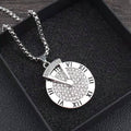 Roman numeral dial necklace