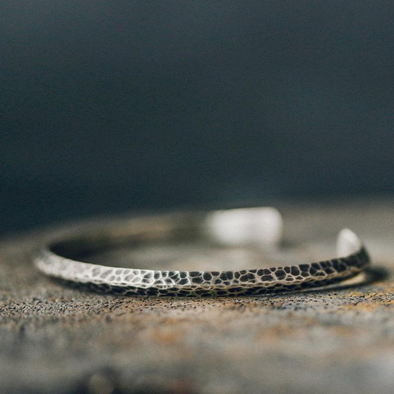 Vintage concave convex texture fine Bracelet
