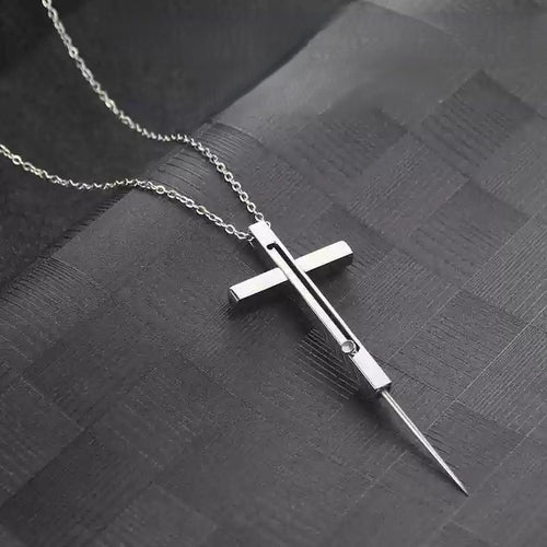 Self-Defense Cross Necklace