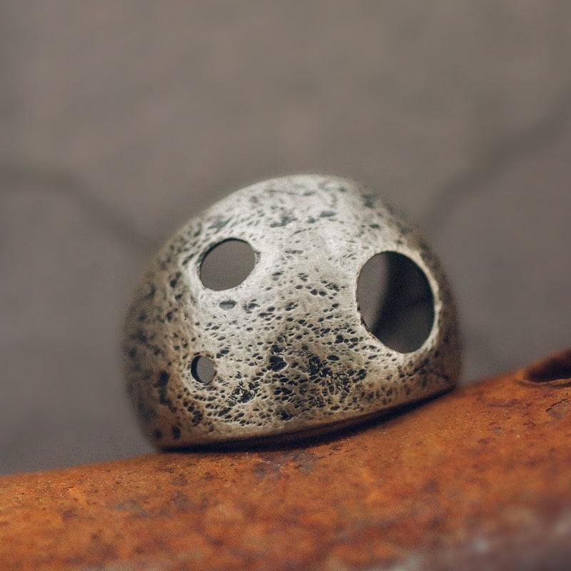 Vintage Textured Wide Cutout Ring