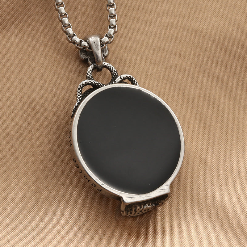 Magic Mirror Skull Pendant Necklace