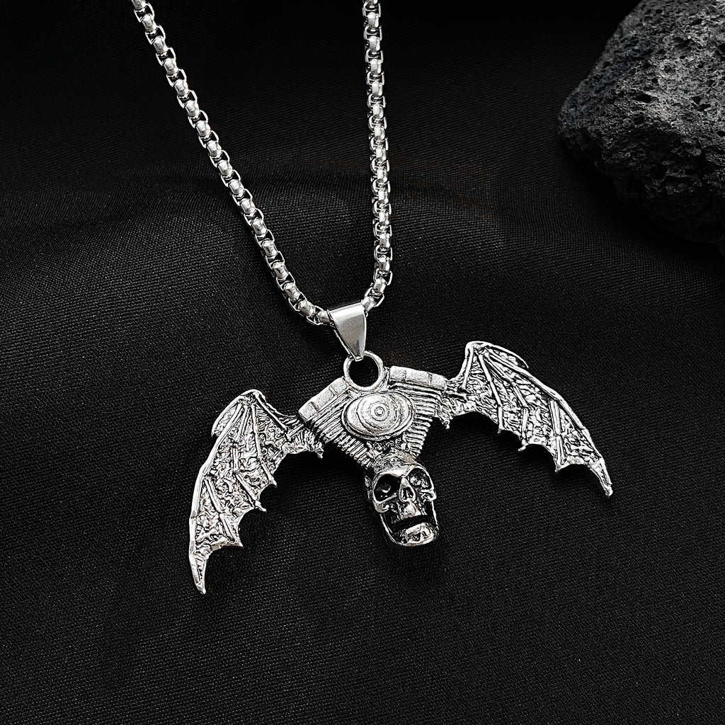 Vintage Dark Skull Necklace