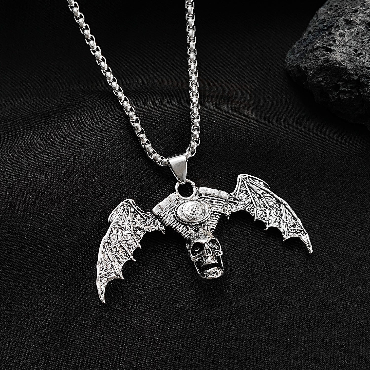 Vintage Dark Skull Necklace