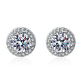 Round Diamond Stud Earrings