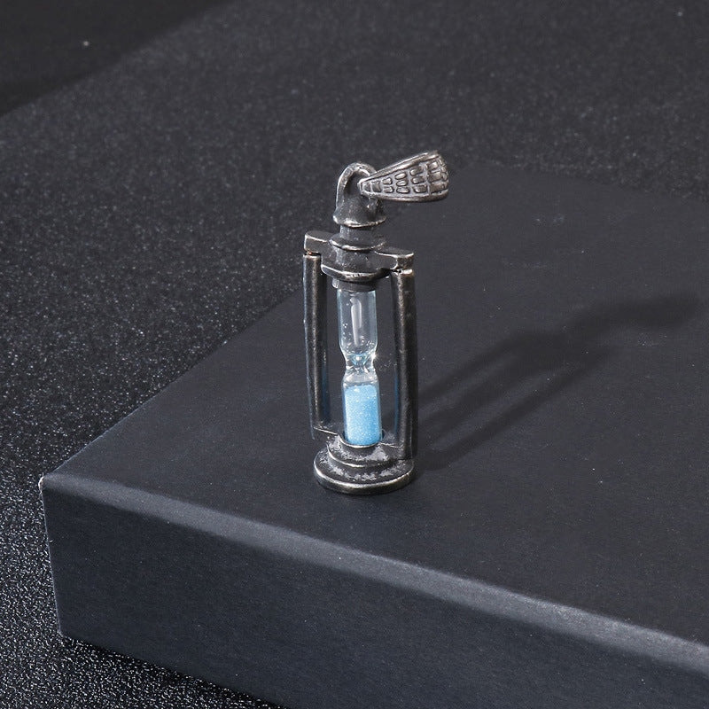 Vintage kerosene lamp hourglass pendant