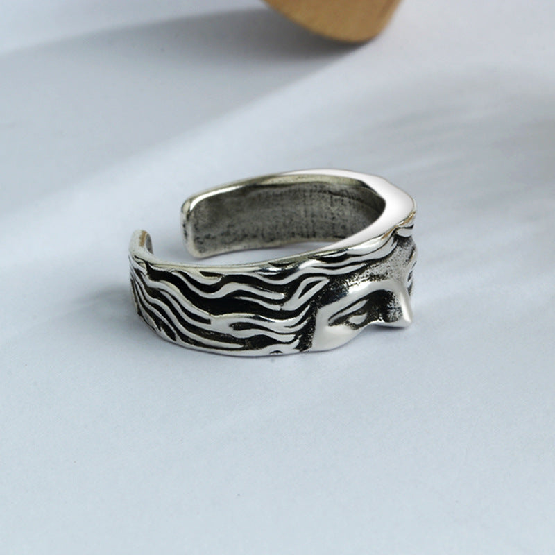 Half face ring