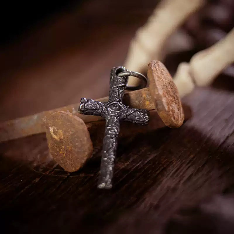 Devil's Eye Cross Necklace
