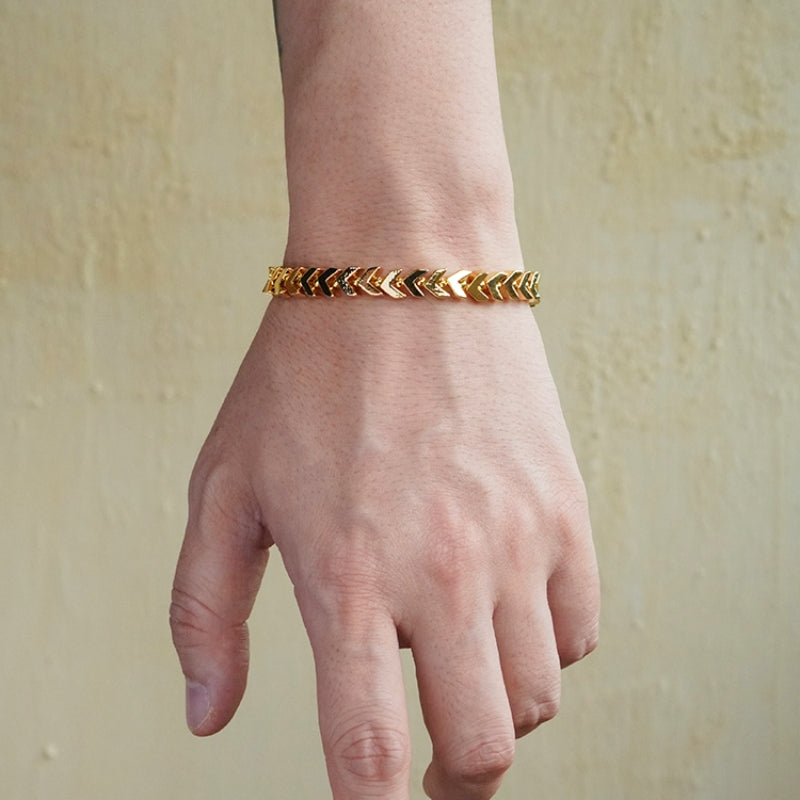 18K gold-plated wheat ear bracelet