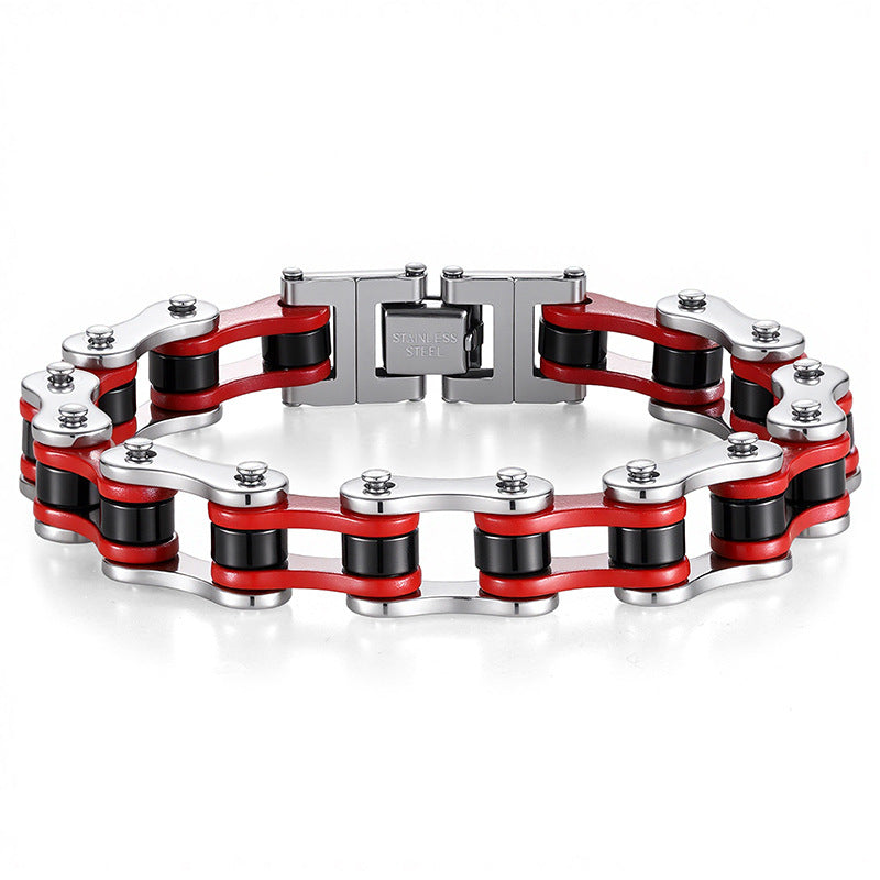 Men's motorcycle bracelet