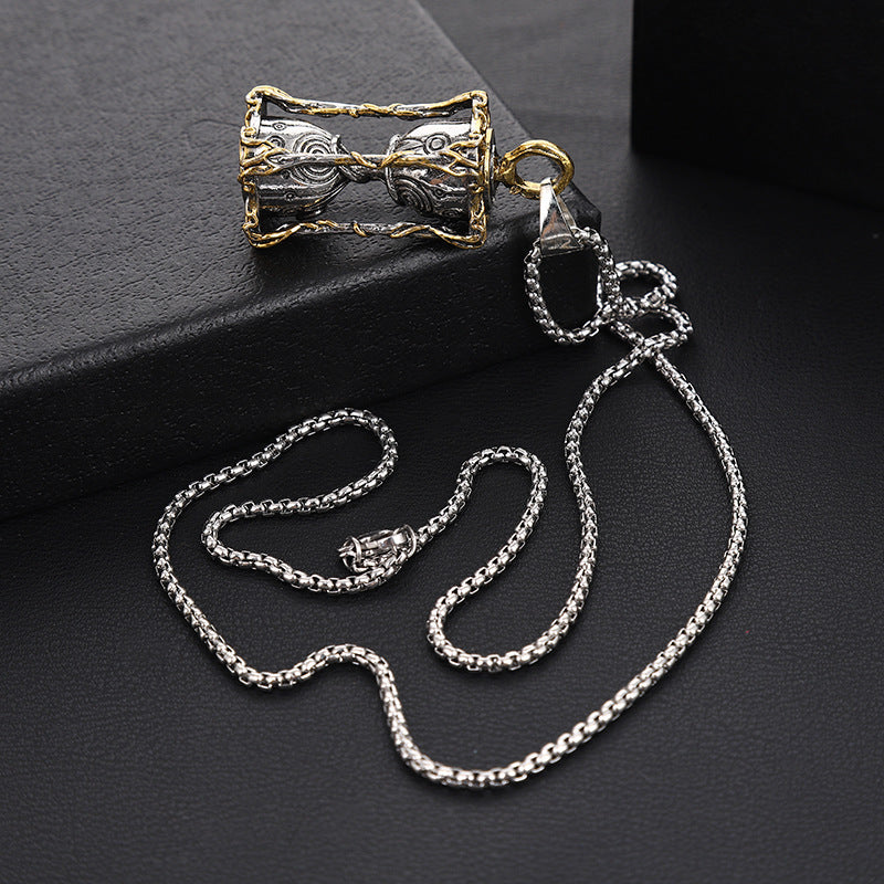 Vintage hourglass necklace