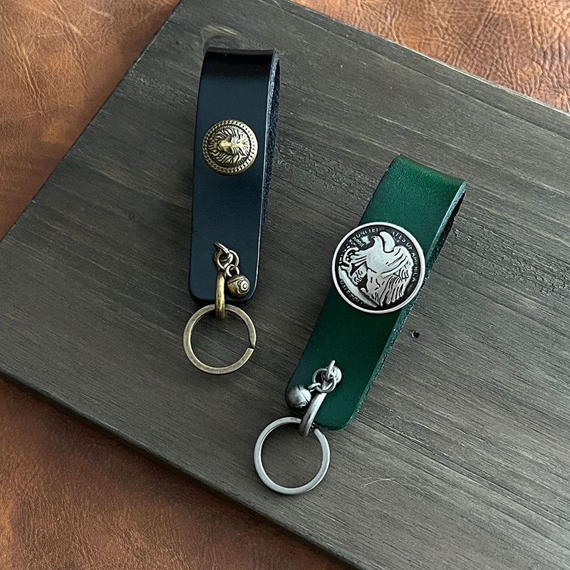 Cowhide pipe rack/keychain