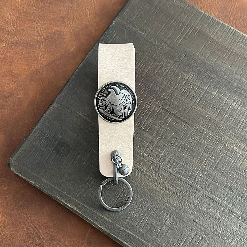 Cowhide pipe rack/keychain