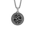 Mobius Twin Viper Medal Necklace
