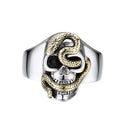 Python Wrapped Skull Ring