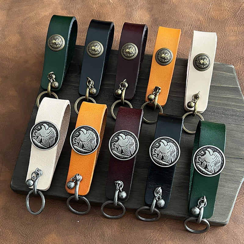 Cowhide pipe rack/keychain
