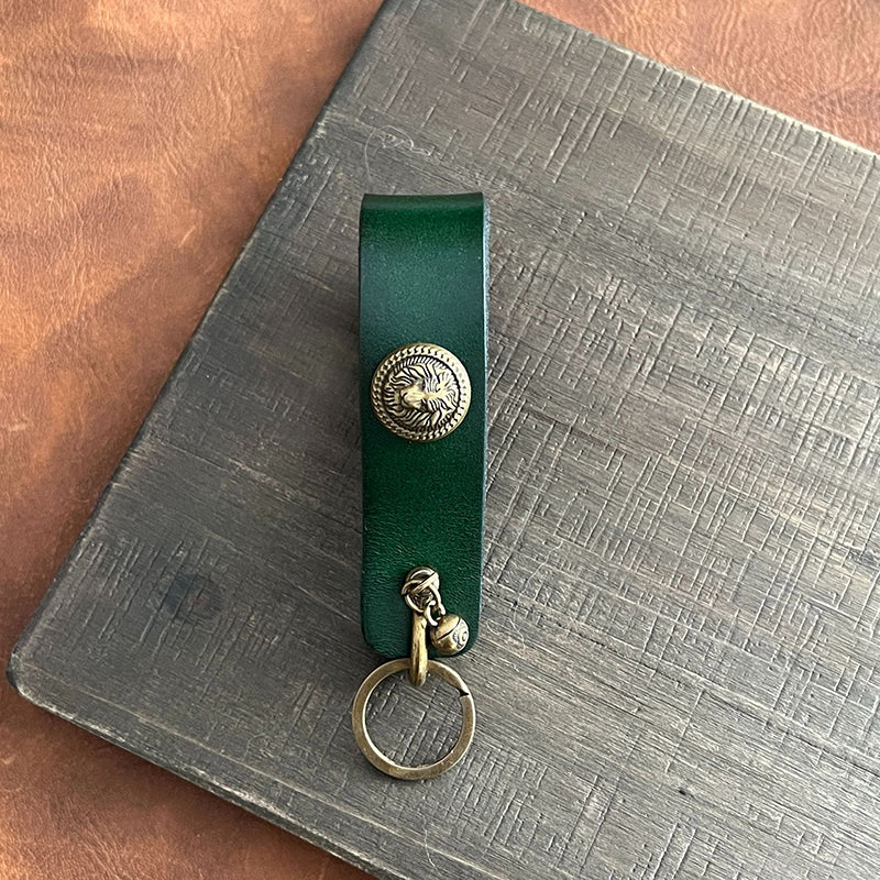 Cowhide pipe rack/keychain