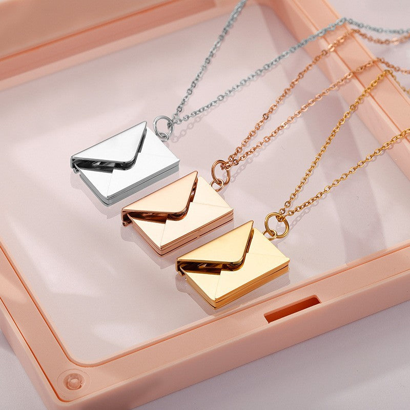 Envelope Pendant Necklace