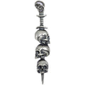 Sword through skull pendant