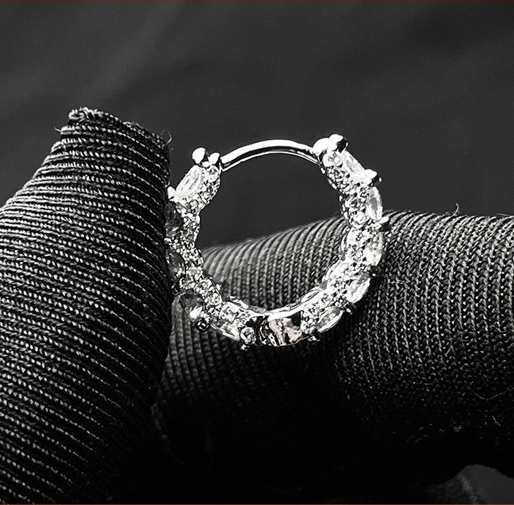 Diamond eternity earrings