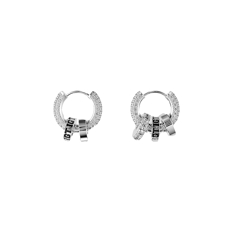 Zircon earrings