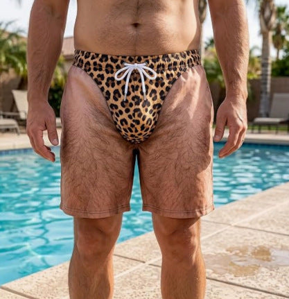 Funny Patriotic Beach Shorts for Men