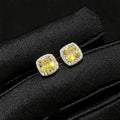 square diamond stud earrings
