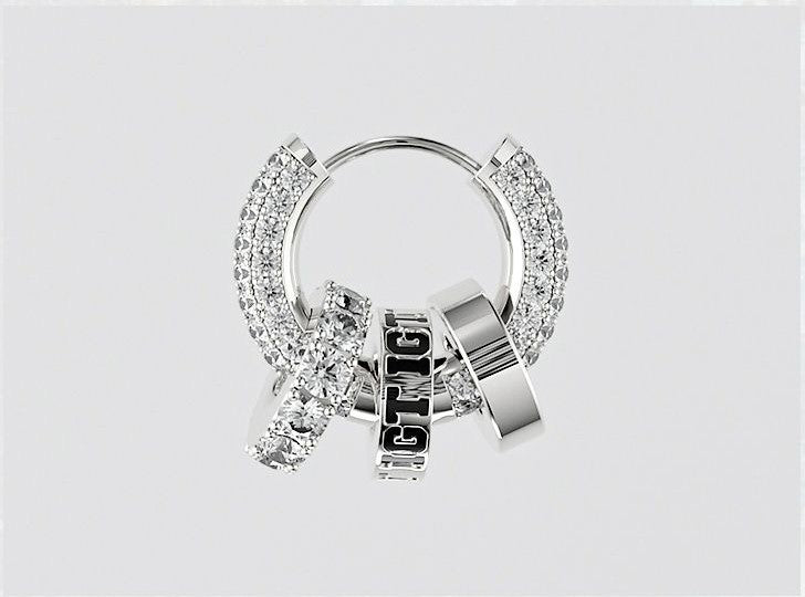 Zircon earrings