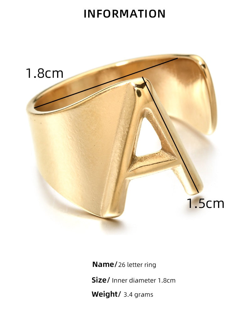 Alphabet Rings