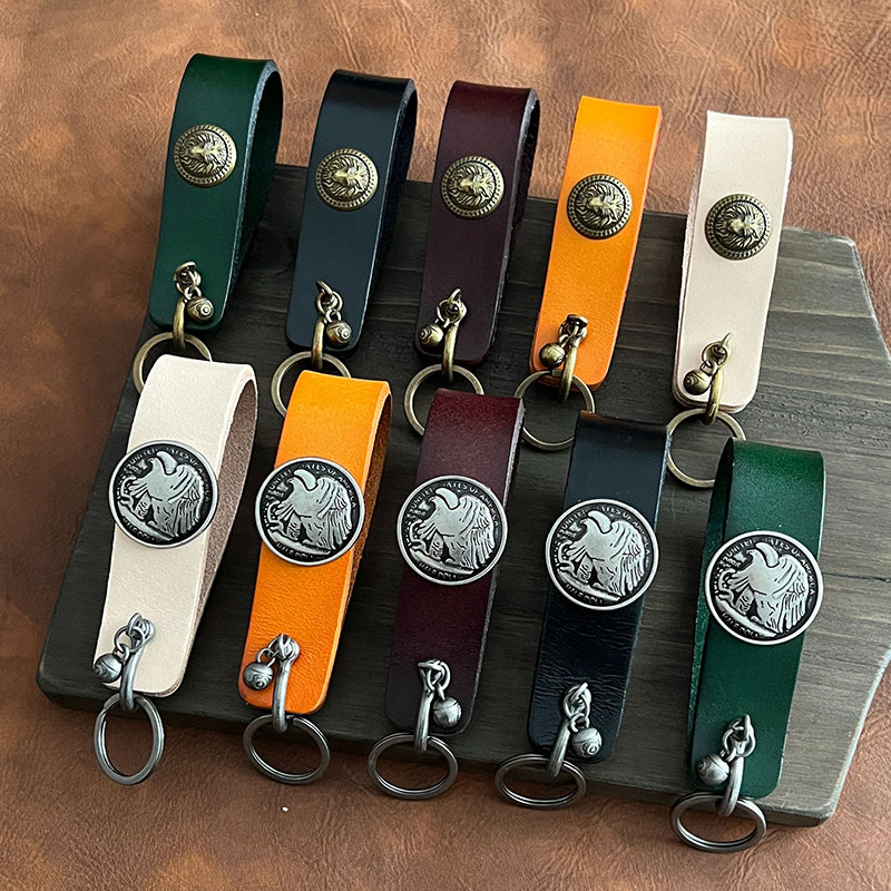 Cowhide pipe rack/keychain